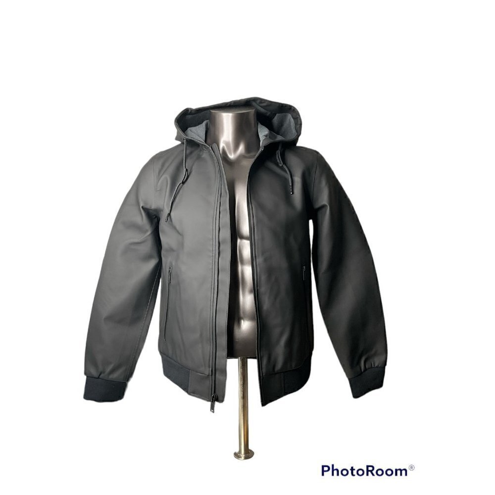 UGG‎ Men’s Diego Rain Rubberized Bomber Jacket Black NWT